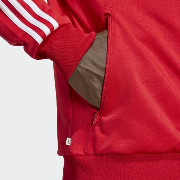 Scarlet Adidas Adicolor Classics Firebird Track Top