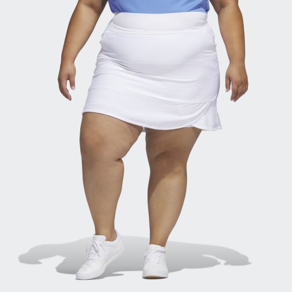 White Adidas Frill Skort (Plus Size)