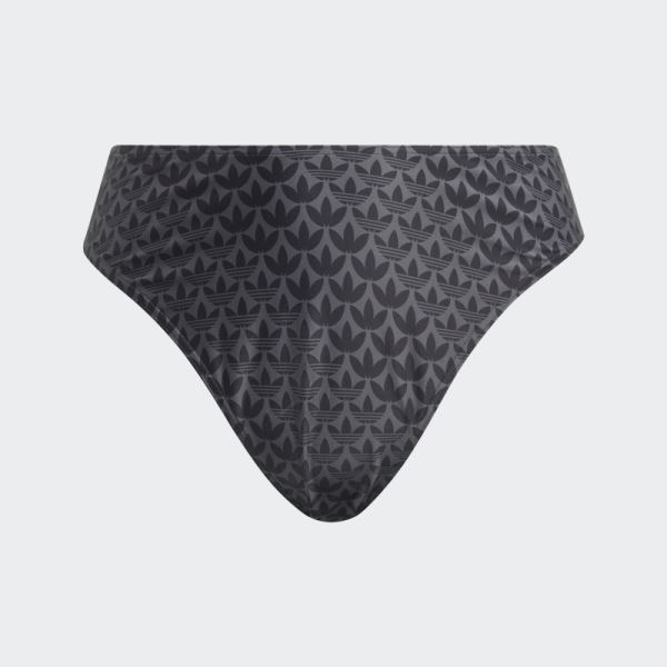 Black Originals Monogram Bikini Bottoms (Plus Size) Adidas