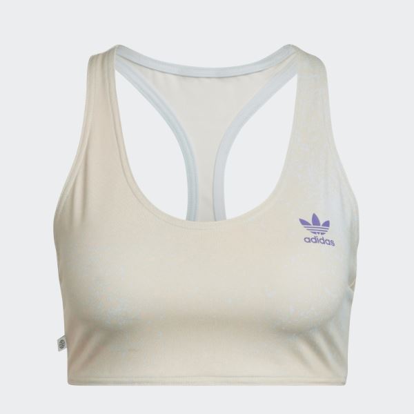 Allover Print Bra Top Blue Adidas