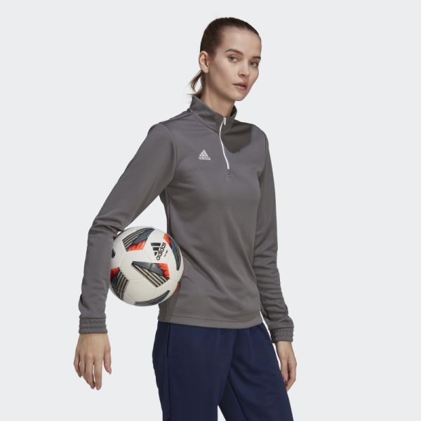 Grey Entrada 22 Training Top Adidas