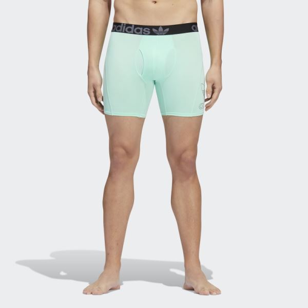 Mint Adidas Trefoil Boxer Briefs 2 Pairs