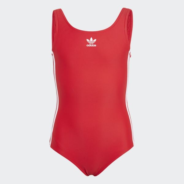 Adidas Scarlet Originals Adicolor 3-Stripes Swimsuit