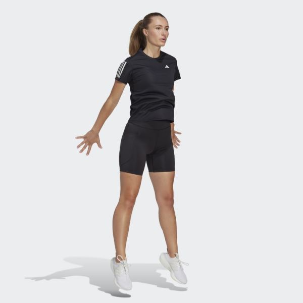 Black Adidas Own the Run Tee Stylish