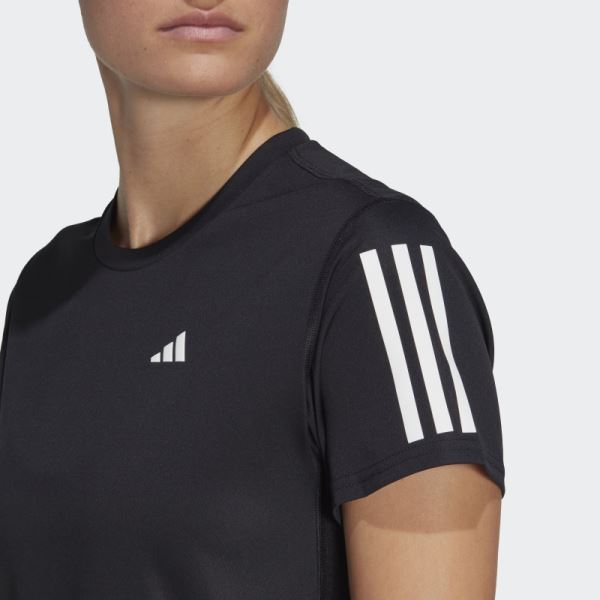 Black Adidas Own the Run Tee Stylish