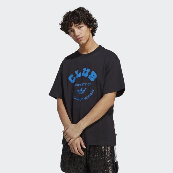 Black Adidas Blue Version Club T-Shirt