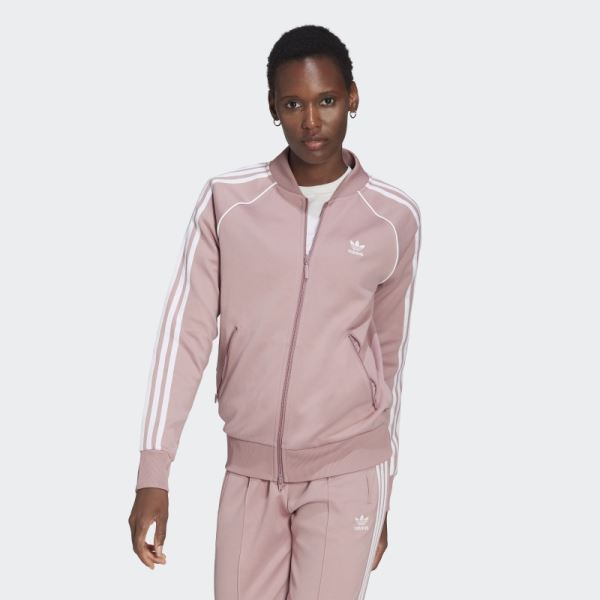 Adidas Primeblue SST Track Jacket Mauve