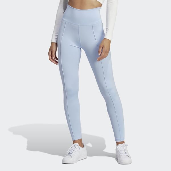 Adidas Blue Dawn Premium Essentials Pintuck Tights