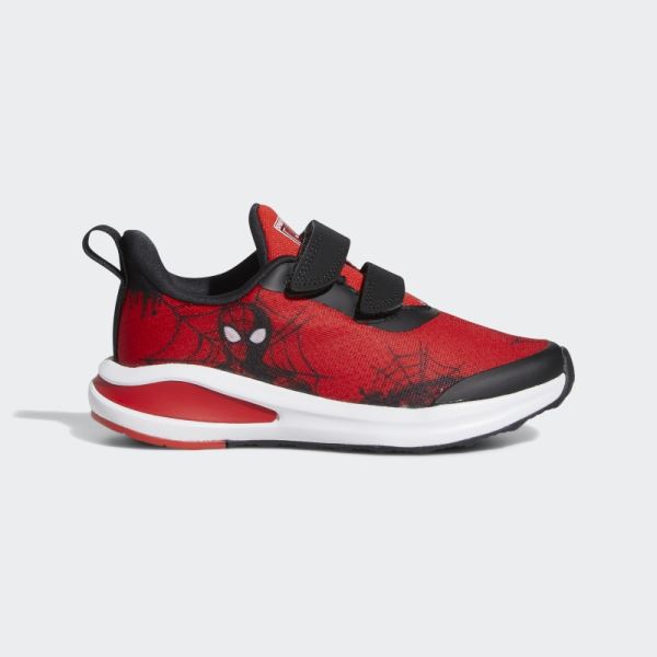 Red Adidas x Marvel Spider-Man Fortarun Shoes Hot