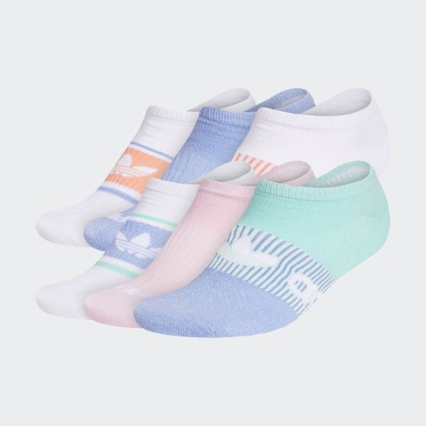 Gradient Superlite No-Show Socks 6 Pairs Dawn Blue Adidas