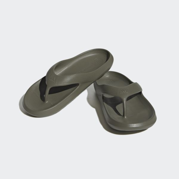 Olive Adidas Adicane Flip-Flops