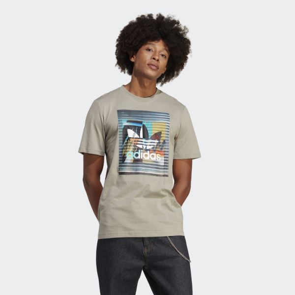 Adidas Silver Pebble Graphics off the Grid Tee