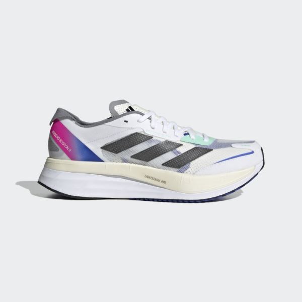 White Adizero Boston 11 Shoes Adidas