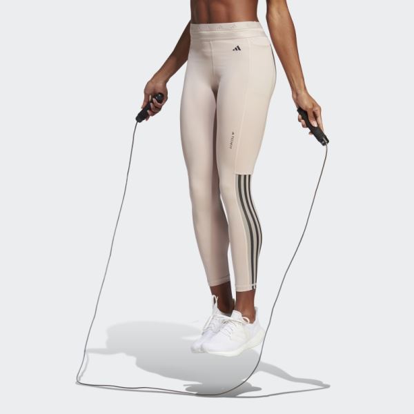 Techfit Hyperglam 7/8 Leggings Taupe Adidas