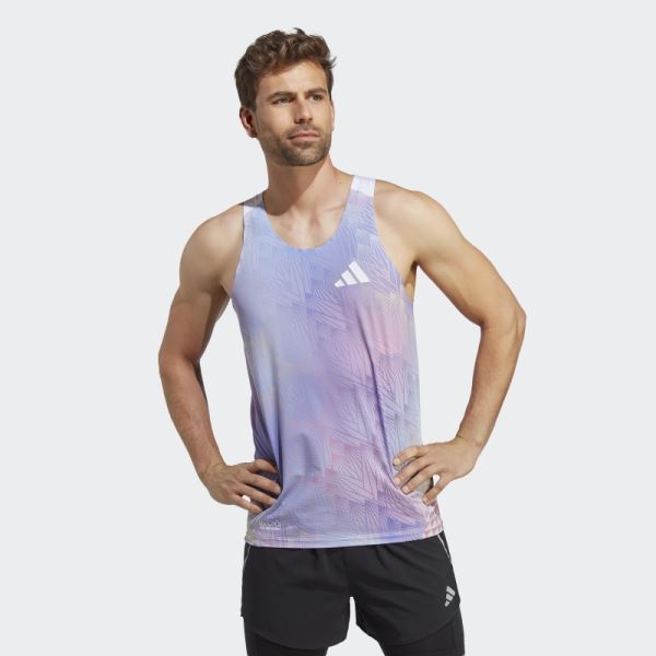 Adizero Sasha Zhoya Signature Singlet Light Pink Adidas