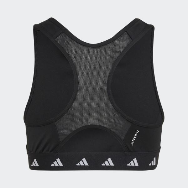 Adidas AEROREADY Techfit Sports Bra White Fashion