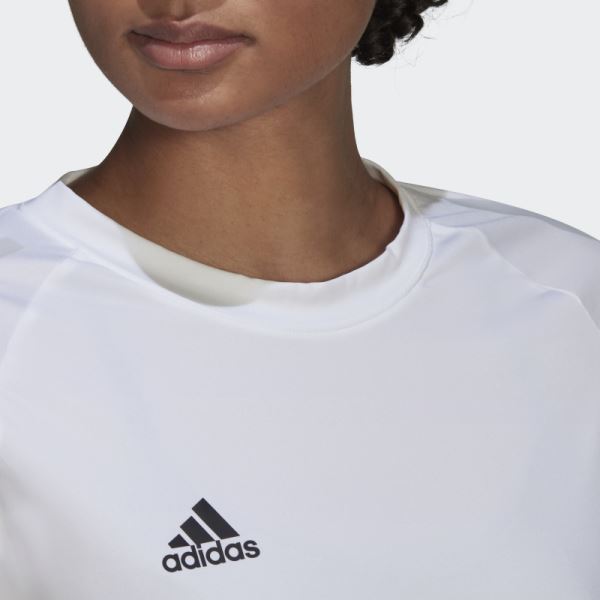 White Adidas HILO Long Sleeve Jersey