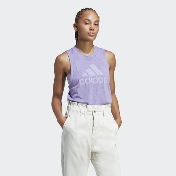 Violet Mel Adidas Sportswear Future Icons Winners 3.0 Tank Top Hot