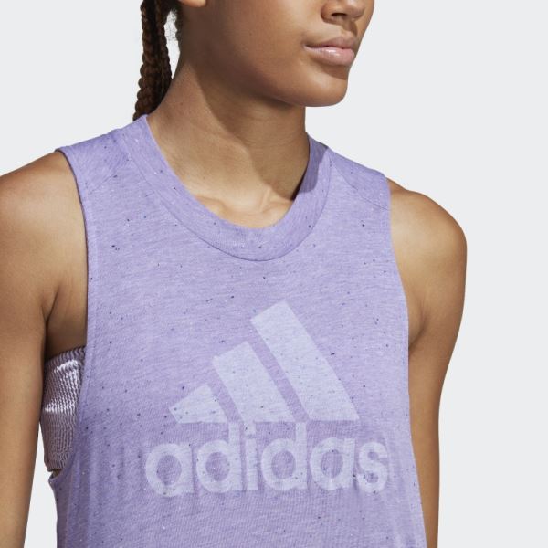 Violet Mel Adidas Sportswear Future Icons Winners 3.0 Tank Top Hot