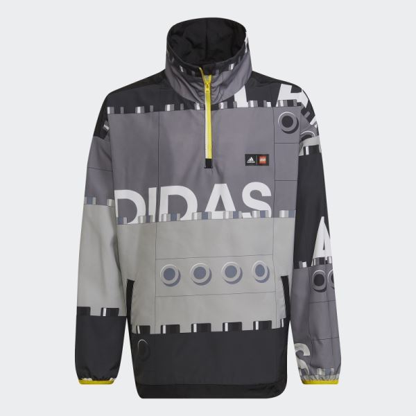 Adidas x Classic LEGO Half-Zip Windbreaker Fashion Black