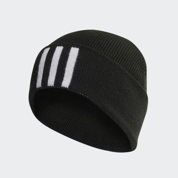 Black 3-Stripes Beanie Adidas