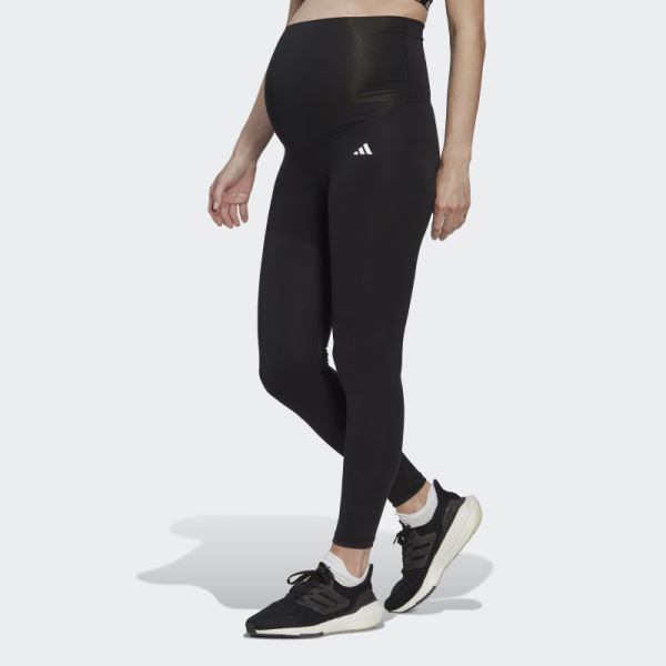 Black Training Essentials 7/8 Leggings (Maternity) Adidas