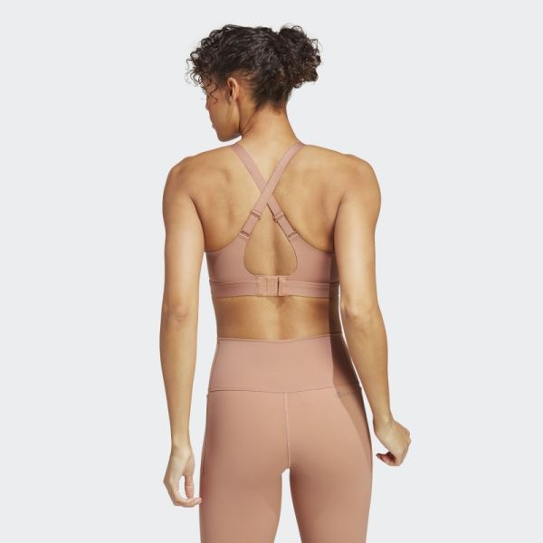 Clay Adidas Tailored Impact Luxe Training High-Support Bra