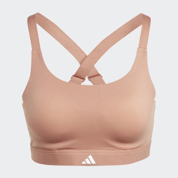 Clay Adidas Tailored Impact Luxe Training High-Support Bra