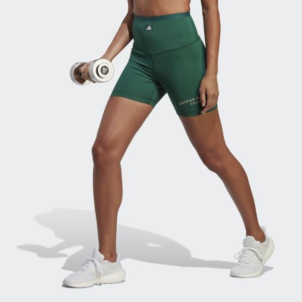 Sports Club Short High-Waist Leggings Adidas Green