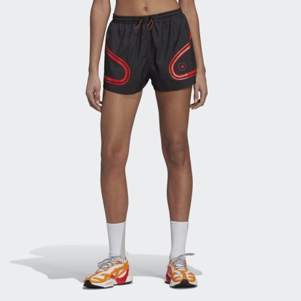 Black Hot Adidas by Stella McCartney TruePace Running Shorts