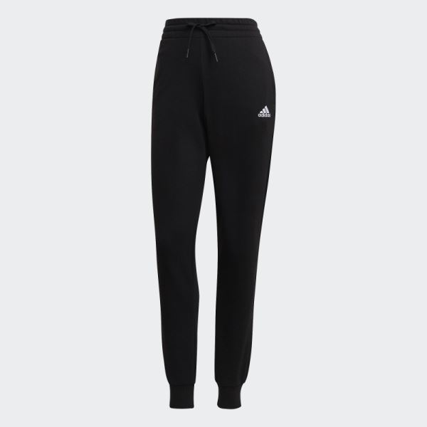 Adidas Black Essentials French Terry Logo Pants