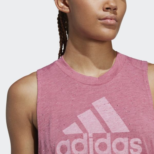 Future Icons Winners 3.0 Tank Top Pink Mel Adidas