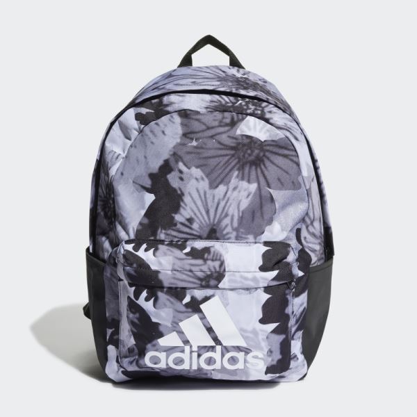 Black Adidas Classic Graphic Backpack