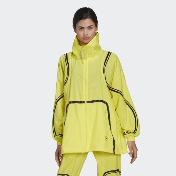 Shock Yellow Fashion Adidas by Stella McCartney TruePace Woven Running Jacket