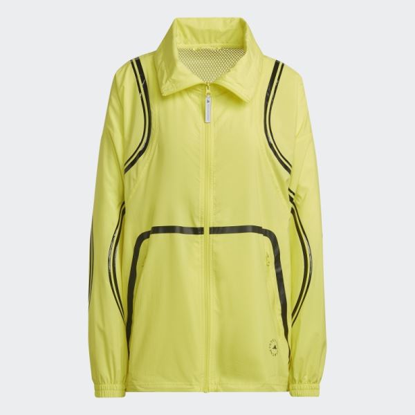 Shock Yellow Fashion Adidas by Stella McCartney TruePace Woven Running Jacket