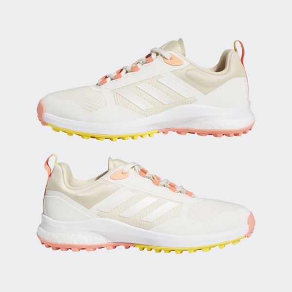 White Adidas Zoysia Golf Shoes