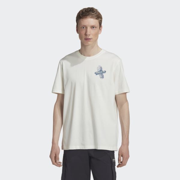 White Adidas Adventure Trail Tee Hot