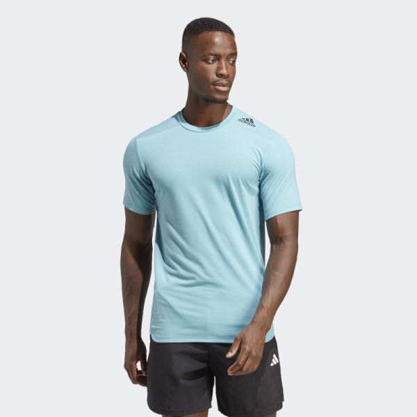 Designed for Training Tee Blue Adidas Fashion