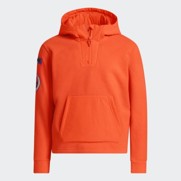 Polar Fleece Hoodie Adidas Orange