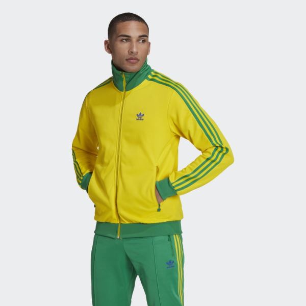 Adidas Yellow Beckenbauer Track Jacket