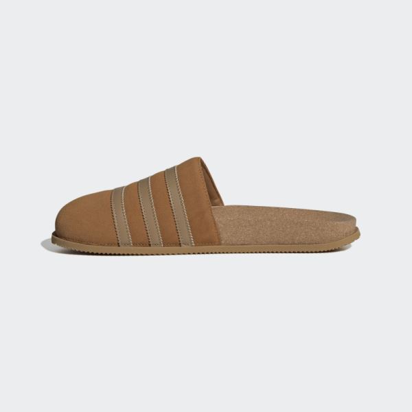 Adidas Light Brown Adimule Lea Slides