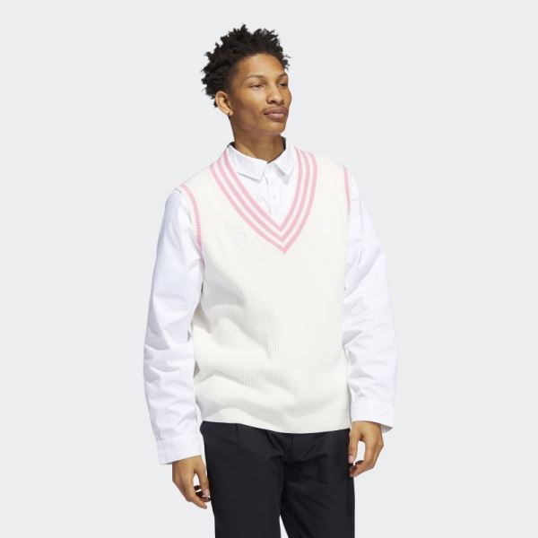 White Adidas Maxallure Sweater Vest (Gender Neutral)