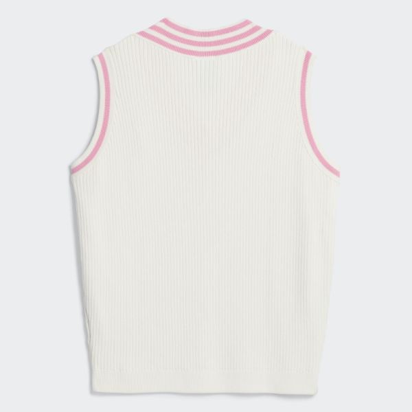 White Adidas Maxallure Sweater Vest (Gender Neutral)