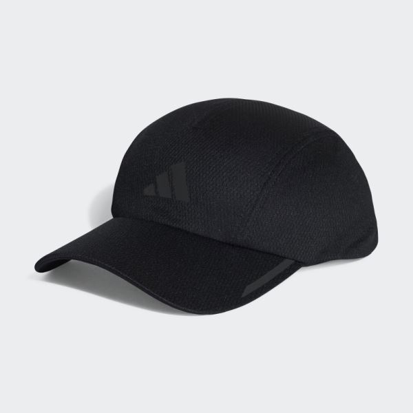 Black AEROREADY Four-Panel Mesh Running Cap Adidas