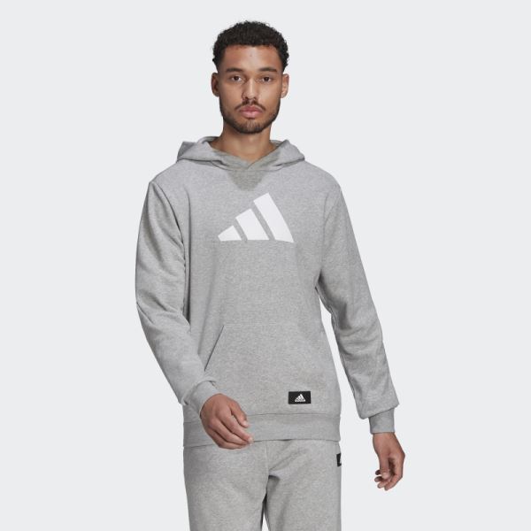 Adidas Medium Grey Future Icons Hoodie