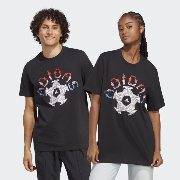 Adidas x LEGO Soccer Stadium Graphic Tee Hot Black