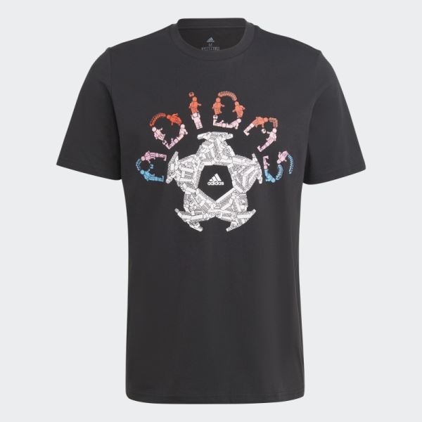 Adidas x LEGO Soccer Stadium Graphic Tee Hot Black