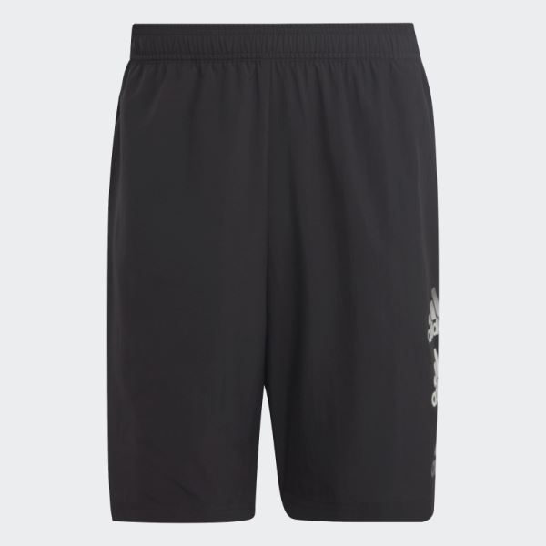 Adidas Black Designed to Move Logo Shorts