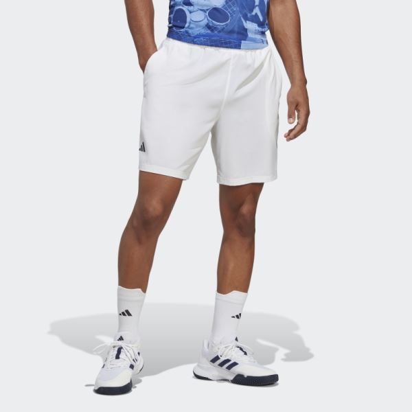 White Club Tennis Stretch Woven Shorts Adidas