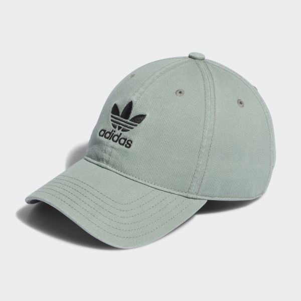 Relaxed Strap-Back Hat Silver Adidas